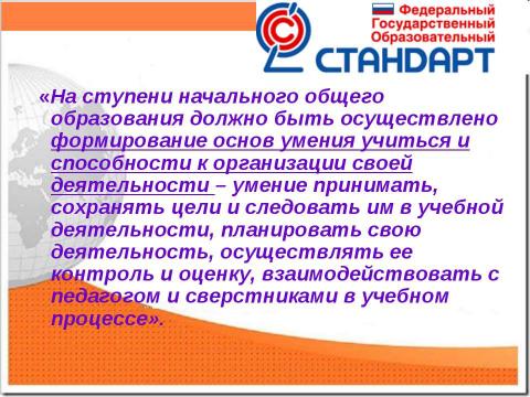 Презентация на тему "Новый образовательный стандарт" по педагогике