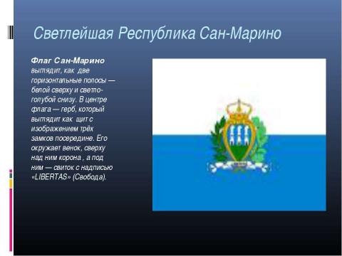 Презентация на тему "Карликовое государство" по географии