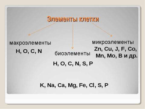 Презентация на тему "Химическая организация клетки. Неорганические вещества" по химии