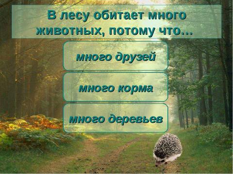 Презентация на тему "Животные лесной зоны России" по окружающему миру