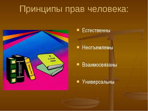 Презентация на тему "Права человека" по обществознанию