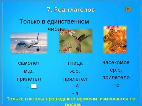 Презентация на тему "Морфологический разбор частей речи" по русскому языку