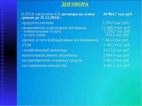 Презентация на тему "Итоги работы МУЗ "Высоковская городская больница" за 2013 год" по русскому языку