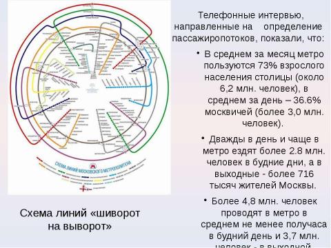 Презентация на тему "Московский метрополитен: Интересно о прошлом и настоящем" по МХК