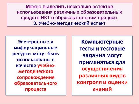 Презентация на тему "Критерии и показатели, связанные с ИКТ, ЭОР и ИОС" по педагогике