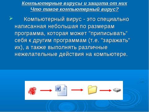 Презентация на тему "Вредные вирусы и защита от них" по информатике