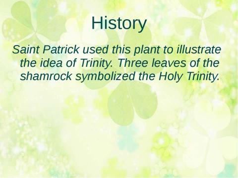 Презентация на тему "Symbol of Ireland" по английскому языку