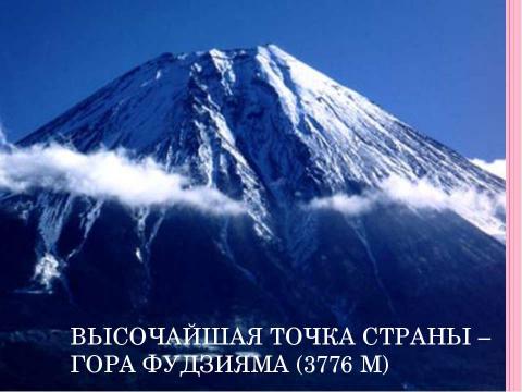 Презентация на тему "Япония – страна восходящего солнца 6 класс" по географии