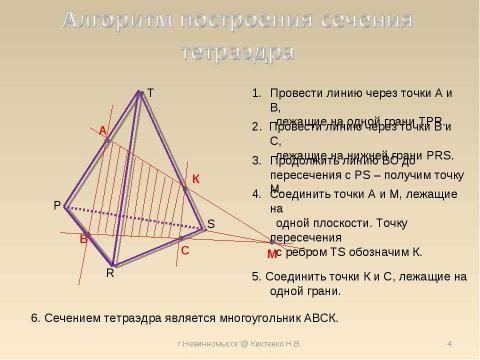 Презентация на тему "Построение Сечения объемных фигур в Paint" по информатике