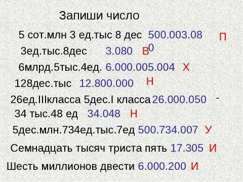 Презентация на тему "Умножение и деление многозначного числа на однозначное" по математике