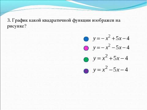 Презентация на тему "Распознавание графиков функций" по математике