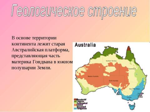 Презентация на тему "Австралия 7 класс" по географии