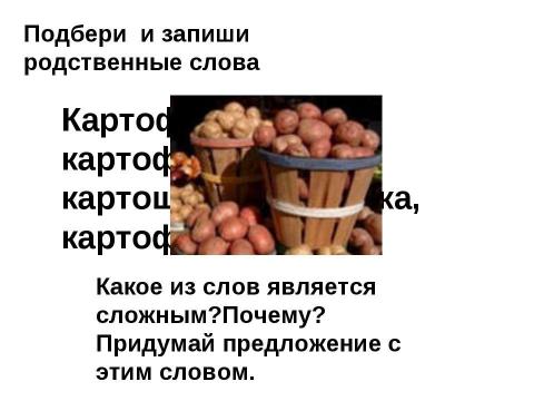 Презентация на тему "Картофель" по окружающему миру