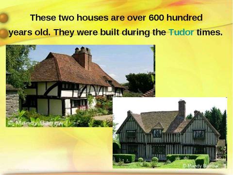 Презентация на тему "Typical English Houses" по английскому языку