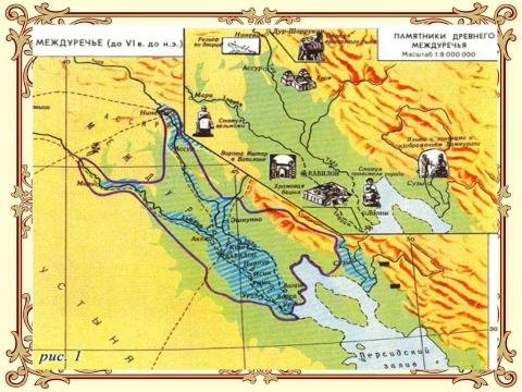 Презентация на тему "Древнее двуречье" по истории