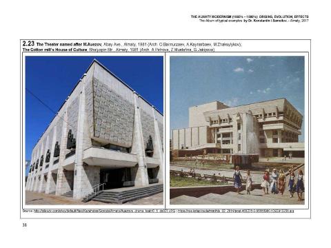 Презентация на тему "The Almaty Modernism (1960’s – 1980’s): origins, evolution, effects / The Album of typical examples by Dr. Konstantin I.Samoilov. - Almaty, 2017. – 67 p." по МХК