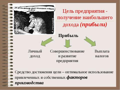 Презентация на тему "Предпринимательская деятельность. Факторы производства" по обществознанию