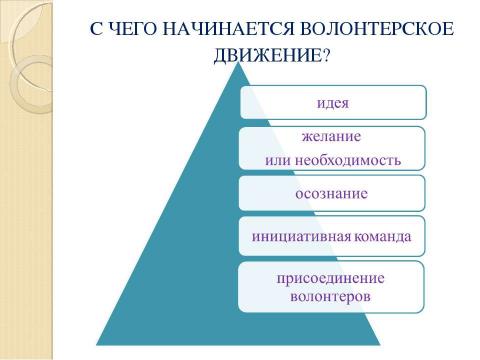 Презентация на тему "Концепция организации волонтерского движения" по обществознанию