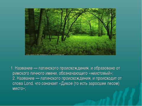 Презентация на тему "Географические названия Великобритании" по географии