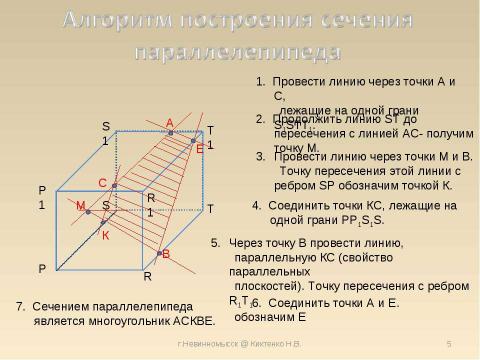 Презентация на тему "Построение Сечения объемных фигур в Paint" по информатике