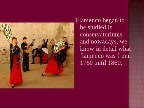 Презентация на тему "Flamenco The dance of the fire" по английскому языку