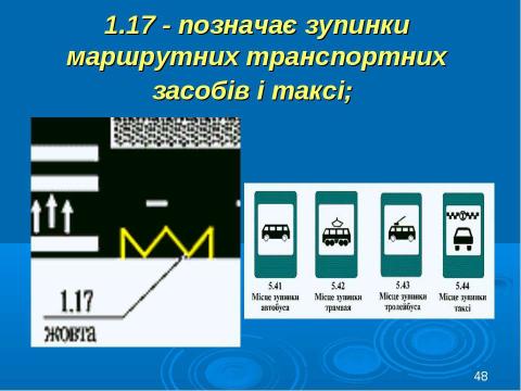 Презентация на тему "Дорожня розмітка" по ОБЖ