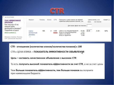 Презентация на тему "Основные понятия контекстной рекламы" по информатике