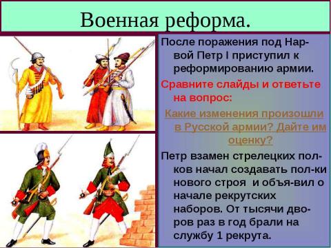 Презентация на тему "Северная война 10 класс" по истории