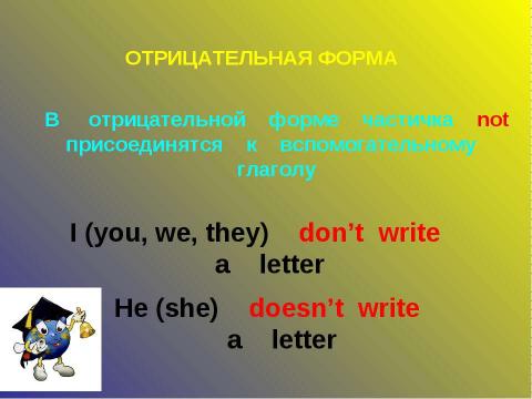 Презентация на тему "Present indefinite (simple) tense" по английскому языку