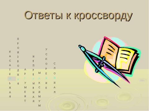 Презентация на тему "Производная и её применение" по геометрии