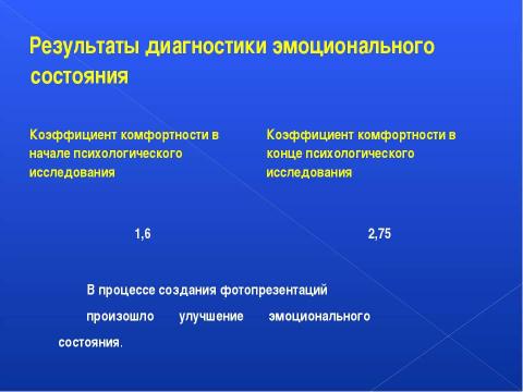 Презентация на тему "Улучшение эмоционального состояния посредством создания фотопрезентаций" по обществознанию