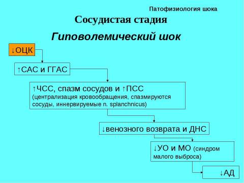 Презентация на тему "Шок в хирургии" по медицине