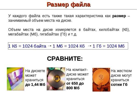 Презентация на тему "Файловая система компьютера. Как хранится информация в компьютере" по информатике