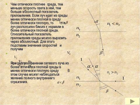 Презентация на тему "Геометрическая оптика (11 класс)" по физике