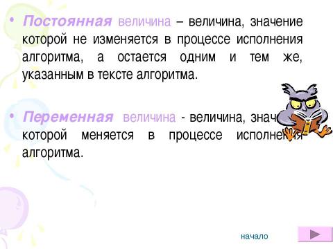 Презентация на тему "Алгоритмы.Виды алгоритмов, свойства алгоритмов" по информатике