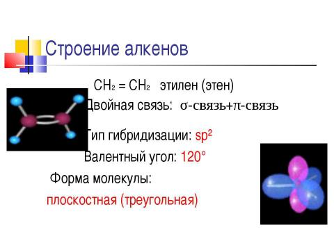 Презентация на тему "Непредельные углеводороды. Алкены" по химии