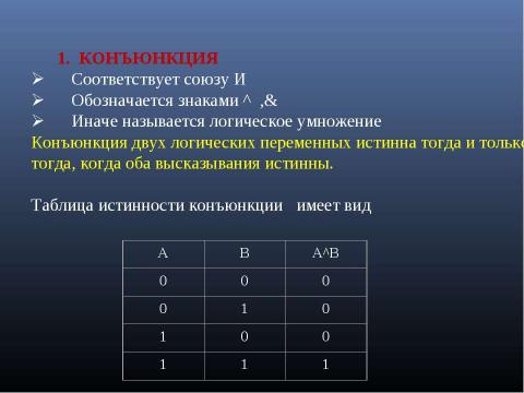 Презентация на тему "Формы мышления. Алгебра высказываний" по алгебре