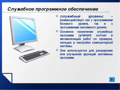 Презентация на тему "Базовое программное обеспечение" по информатике