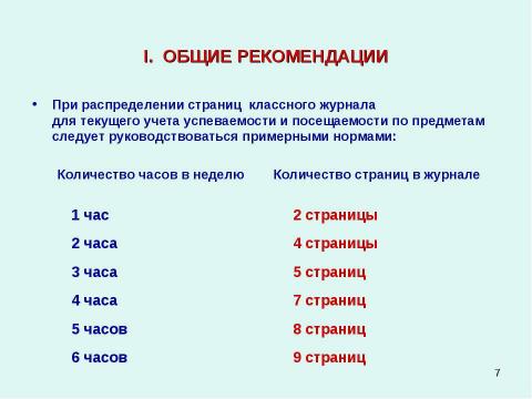 Презентация на тему "Методические рекомендации к заполнению классного журнала в государственном образовательном учреждении общего образования" по обществознанию