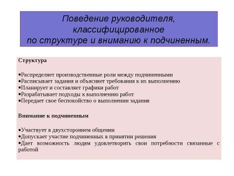 Презентация на тему "Лидерство и стили руководства" по экономике