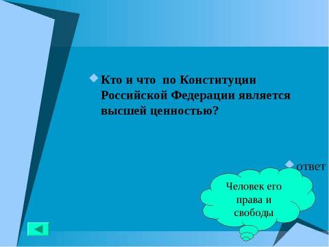 Презентация на тему "Основной закон государства" по педагогике