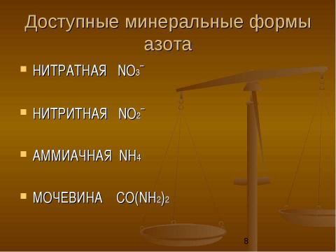 Презентация на тему "Физиологические основы применения азотных удобрений" по биологии