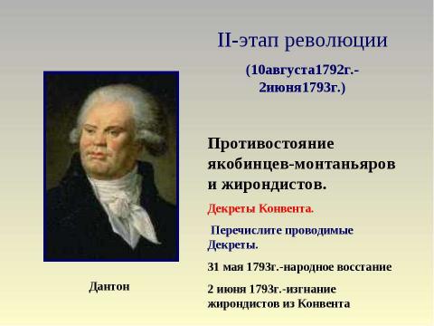 Презентация на тему "Великая французская буржуазная революция" по истории