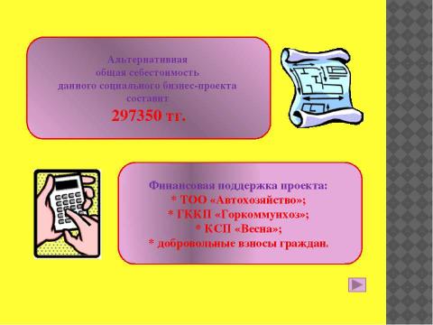 Презентация на тему "Бизнес-проект благоустройства детской площадки" по технологии