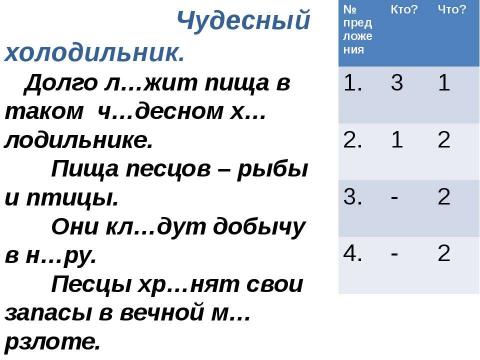 Презентация на тему "Чистописание" по русскому языку