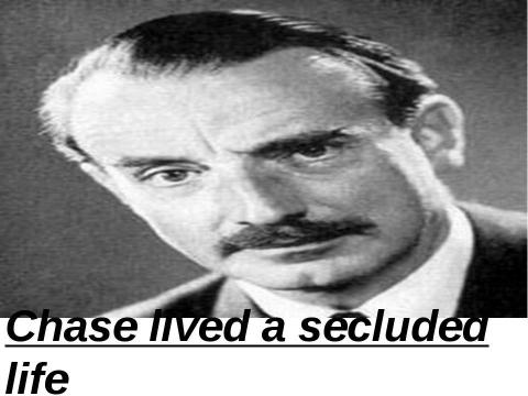 Презентация на тему "James Hadley Chase (1906-1985)" по английскому языку