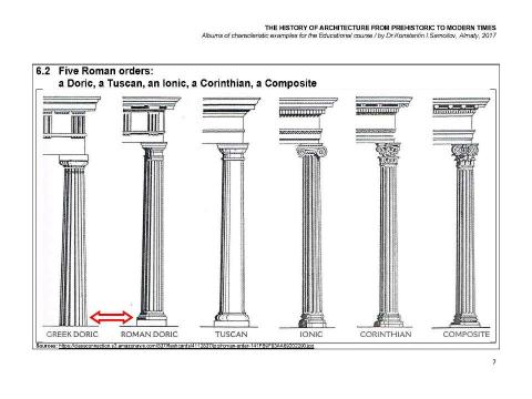 Презентация на тему "THE ANCIENT ROMAN ARCHITECTURE / The history of Architecture from Prehistoric to Modern times: The Album-6 / by Dr. Konstantin I.Samoilov. – Almaty, 2017. – 18 p." по истории