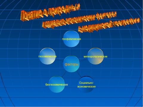 Презентация на тему "Медицинская география" по географии