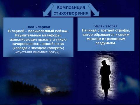 Презентация на тему "Мотивы одиночества в лирике М.Ю. Лермонтова" по литературе