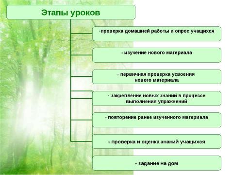 Презентация на тему "Формы организации учебного процесса" по обществознанию